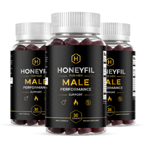 HoneyFil men's vitality gummy bottle
